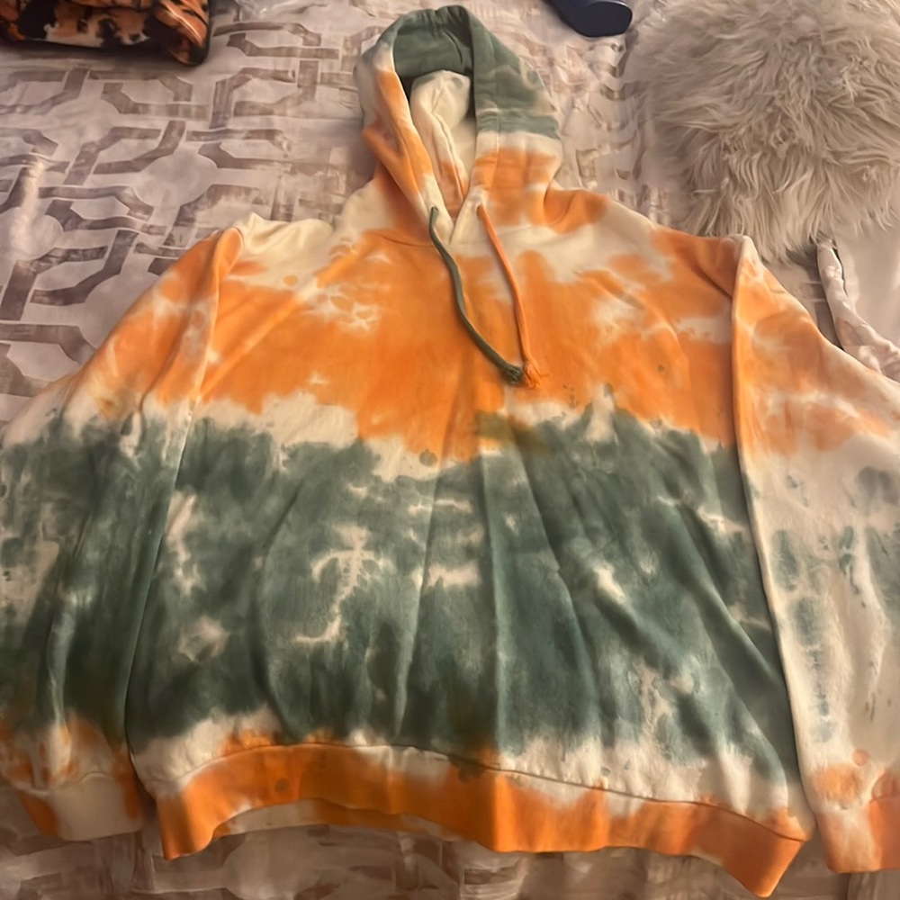 Zara tie dye hoodie new
